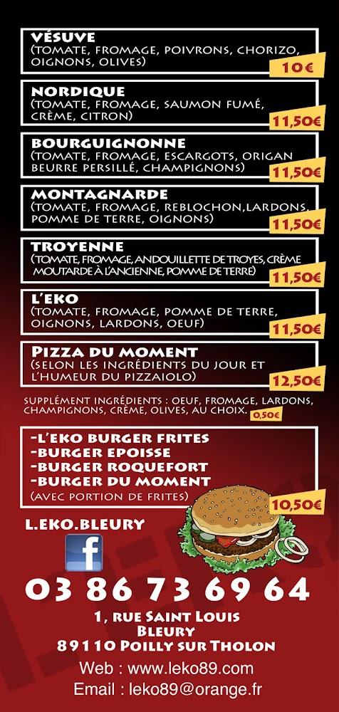 L'eko Bleury - Menu Image 1